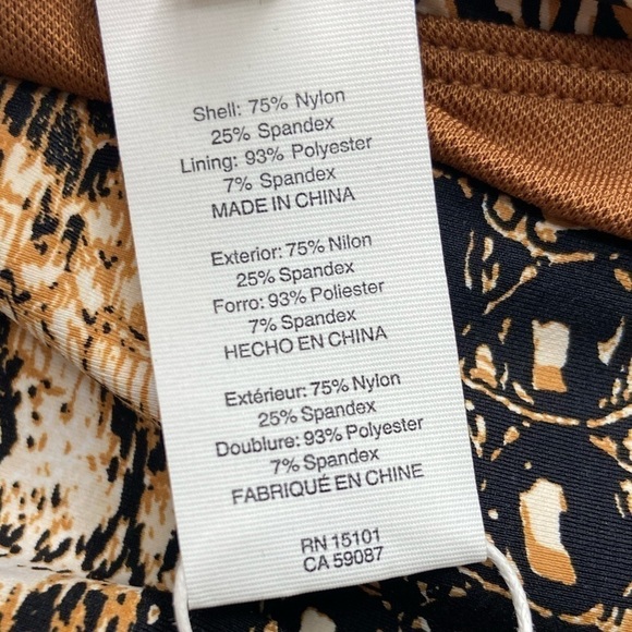 Bleu Rod Betty Animal Print Bikini Bottom Size 14 - Picture 7 of 9